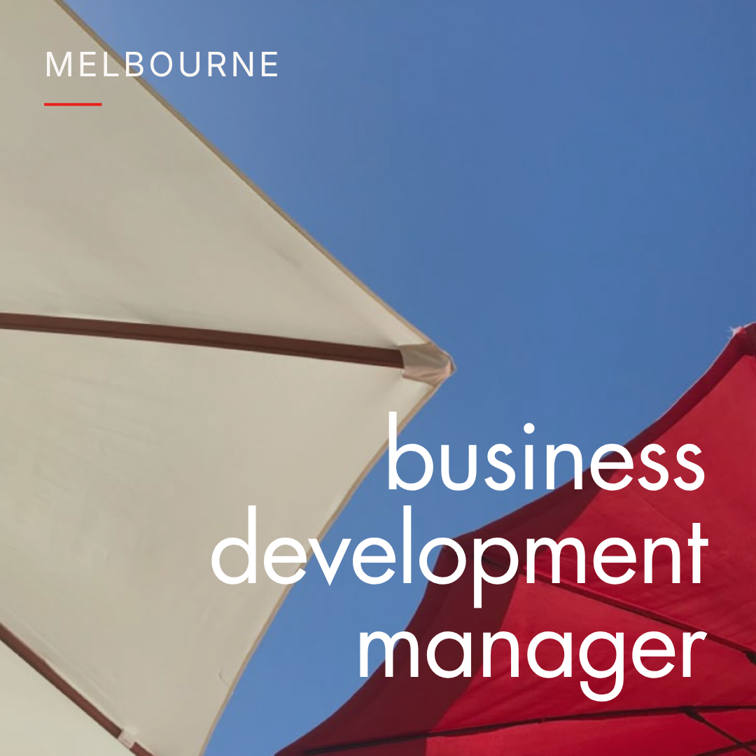 business development manager melbourne role