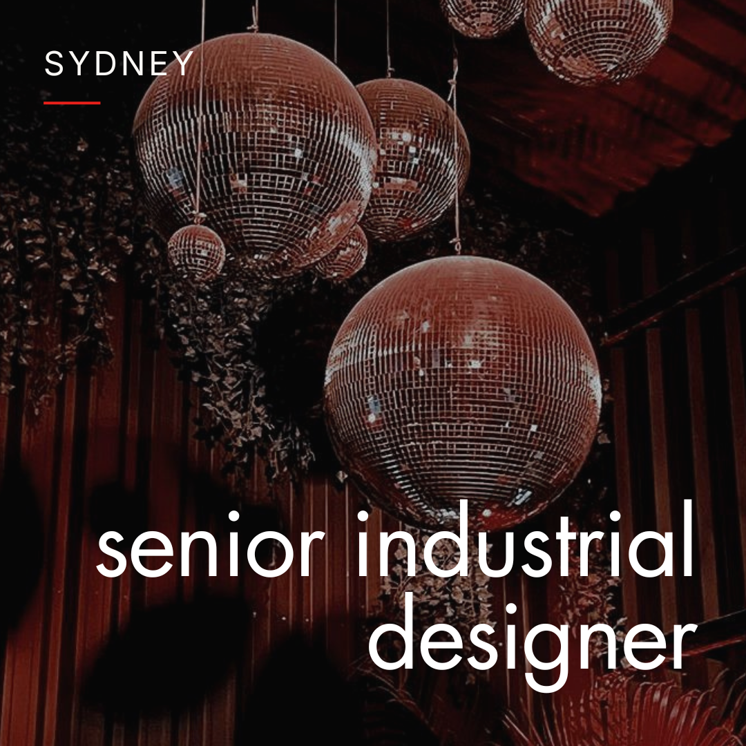 senior industrial designer role